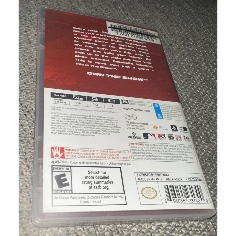 MLB The Show 22 - Nintendo Switch Rated E Official Major League Baseball